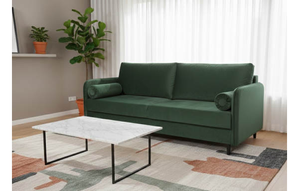 Sofa Harry II letto 39 na sprężynach z funkcją spania i pojemnikiem